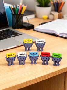 12pcs Mini Inspirational "You're Awesome" Decor, Cute Smiling Elephant Shaped Decorations With "You're Awesome" Slogan, Great For Coworkers, Employees, Teachers, Decorative Gifts, Party Favors, Graduation Gifts, Holiday Parties - A - View 4