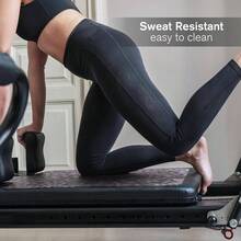 Pilates Reformer - Fits Aeropilates, Allegro, Merrithew Machines U2013 Clean Non Slip - Black Leopard Print - View 7