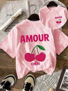 Estilo Y2K, estilo de moda, lo más nuevo de 2026, estilo lindo, estilo casual, blusas para mujer>ropa. Camiseta de mujer, camiseta de manga corta con gráfico de estilo casual de calle, top de verano lindo para mujer, camisetas de bebé de verano para mujer, camisetas de verano para mujer, camisas lindas para mujer, blusas para mujer, conjuntos de ropa de vacaciones para mujer, camiseta de mujer, atuendos de verano para mujer, blusas de verano para mujer, camisetas gráficas divertidas180g(S-XXXL) - Rosa 4 - Ver 3