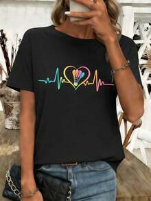 Women T-Shirts - Black - View 1