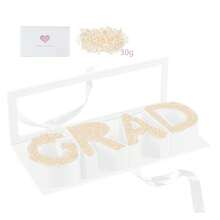 Graduation Flower Gift Box Empty Grad Letter Large Flower Box With Ribbon Chocolate Rose Bouquet Package For Graduation Birthday Class Reunion Party Favor Supplies - View 12