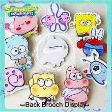 SpongeBob SquarePants 10 pièces/5 pièces Broche "Famille" mignonne et amusante, convenant pour être attachée aux vêtements, sacs ou sacs à dos. Excellent comme cadeau amusant pour les amis et la famille, récompenses en classe ou faveurs de fête. Idéal pour les anniversaires, la fête des mères, la saison des mariages, la Saint-Valentin, Thanksgiving et le Nouvel An. (Styles aléatoires) - Multicolore - Voir 3
