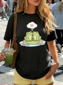 Women T-Shirts - Black - View 1