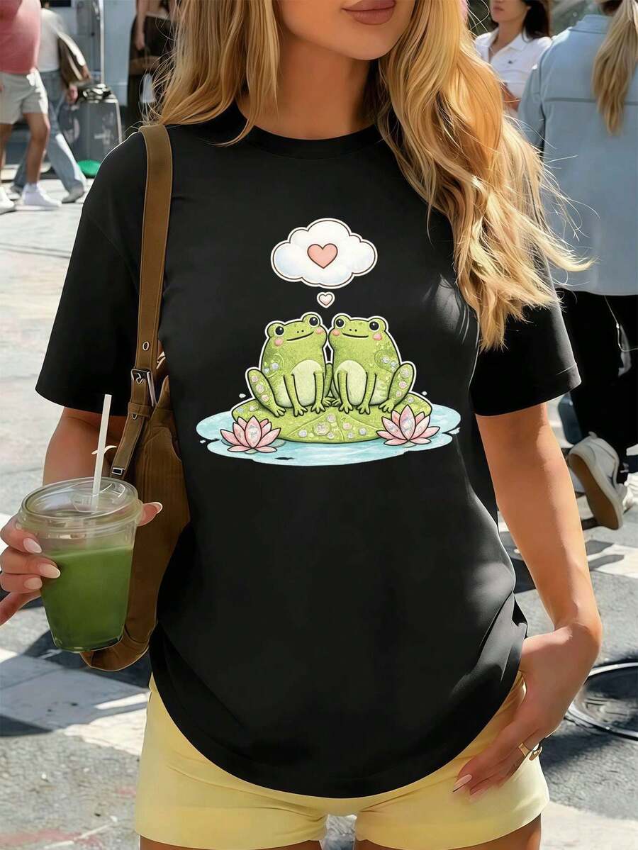 Women T-Shirts - Black - View 1