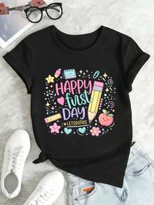 Women T-Shirts - Black - View 2