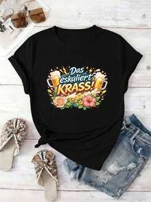 Dam-T-shirts - Svart - Visa 2