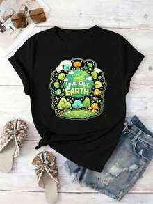 Women T-Shirts - Black - View 2