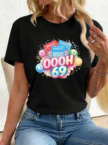 Women T-Shirts - Black - View 1