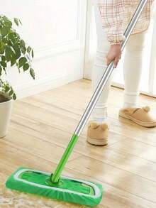 Green Wet Dry Microfiber Mop Pads Reusable Washable Home Furniture Floor Sweeper Mop Head Replacement Cloths - Multicolor - View 6