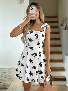 Women's Solid Color Casual Backless Camisole Mini Dress Casual Dresses For Women Cute Dresses For Women Picnic Dresses For Women Vacation Dresses Women New Arrival Dress For Women - Blanco 2 - Ver 1