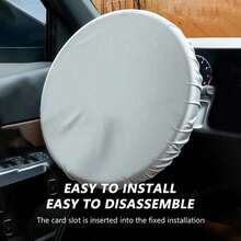42cm Universal Car Steering Wheel Sun Visor, Anti-UV Protection Cover, Car Interior Accessories - Steering Wheel Sun Visor - View 8