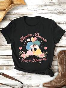 Women T-Shirts - Black - View 2