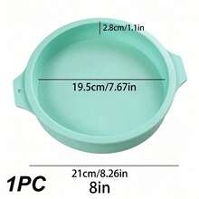 1/4件套硅胶分层蛋糕模具（4英寸/6英寸/8英寸），圆形硅胶面包模具，烘焙面包模具，蛋糕托盘模具，不粘烘焙工具，厨房小工具，厨房配件，家用厨具 - 彩色 - 查看 16