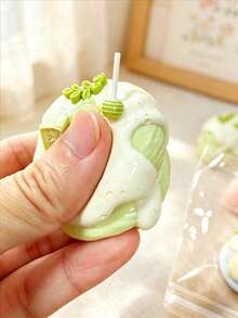 1pc Mini Tray Soufflé Stress Relief Toy, Squeeze Toy, Sensory Toy, Office Stress Relief Toy, Anxiety Relief, ADHD, Slow Rebound Squeeze, Suitable For Birthday Gift, Gift, Prize, Perfect Gift - Multicolor - View 4