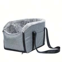 1pc Pet Bed For Car (Suitable For Cats & Dogs), Car Center Console Storage Bag, Cat Bed, Car Mat, Pet Travel Carrier Bag, Suitable For Small To Medium Pets - Grey - View 10