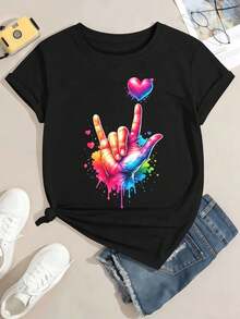 Women T-Shirts - Black - View 2
