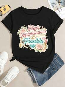 Women T-Shirts - Black - View 2