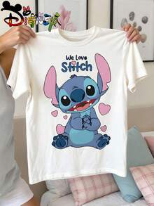 Camiseta infantil Disney Mickey & Friends con estampado marinero, camiseta casual con dibujos animados, perfecta para el uso diario, actividades escolares, salidas familiares y viajes de fin de semana. Envío desde almacén local. - Blanco - Ver 3
