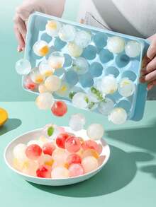 1pc Honeycomb 3D Ice Cube Mold, Reusable Silicone Ice Tray, Suitable For Whiskey, Cocktails, Juice, Etc., Perfect Choice For Halloween, Christmas And Celebrations, Home Ice Making Mold Small Item, Ice Cube Mold, Ice Tray, Summer Popsicle Mold, Kitchen Accessories, Reusable, Suitable For Refrigerator, Juice, Kitchen Accessories Ice Tray (33/37 Grid Ice Tray And Ice Bag) - Random Style - View 8