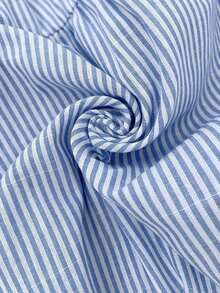 Conjunto de 2 piezas compuesto por top casual de cuello redondo sin mangas a rayas y pantalones holgados para embarazadas, ideal para el verano - Azul 2 - Ver 6