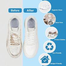 1/2 Pcs 360° Shoe Washing Bag For All Shoe Types - Anti-Deformation, Machine Washable, Dryable, Protective Laundry Bag With Soft Fleece Lining, Perfect For Sneakers And Casual Shoes. - Multicolor - View 5