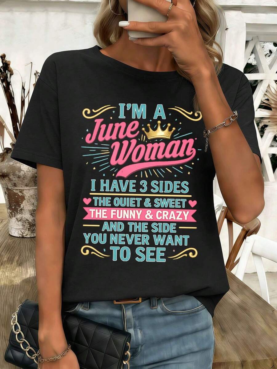 Women T-Shirts - Black - View 1