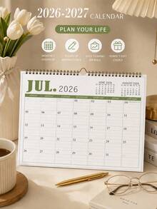 2026-2027 Calendar, Monthly Wall Calendar Until June 2027, 8.1" X 11.6", Spiral Bound Wall Calendar, Suitable For Home Office Supplies, Room Decor, Office Decor, Back To School Season - Calendar - View 3
