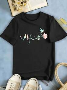 Women T-Shirts - Black - View 2