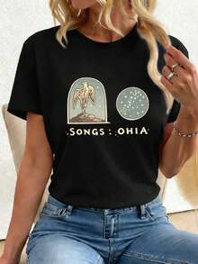 Women T-Shirts - Black - View 1