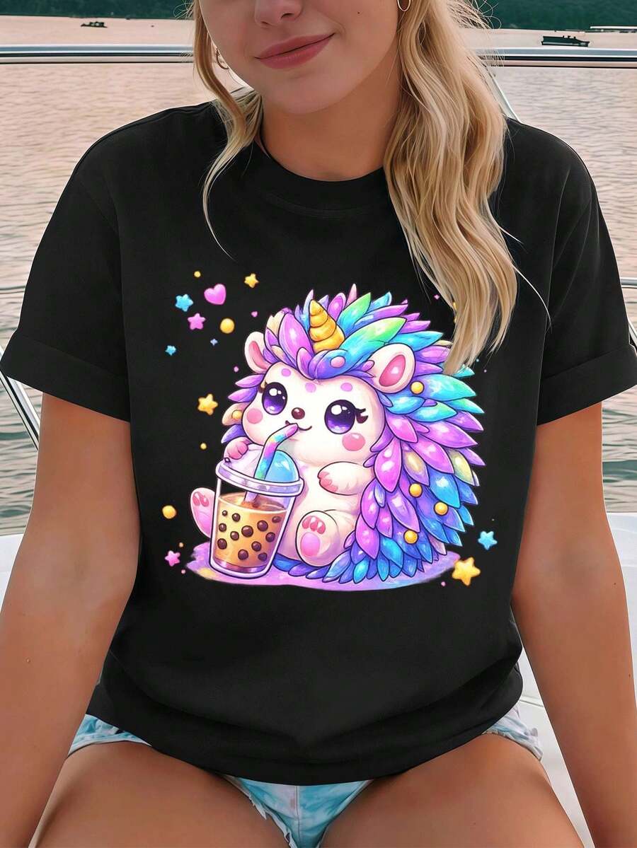 Women T-Shirts - Black - View 1