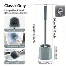 1 chổi cọ bồn cầu mới kèm đế, chổi cọ bồn cầu đa năng, dụng cụ vệ sinh phòng tắm cán dài, đế có thể tháo rời, có thể treo tường hoặc để đứng, chổi cọ bồn cầu bền, dụng cụ vệ sinh phòng tắm. - nhiều màu - Xem 15
