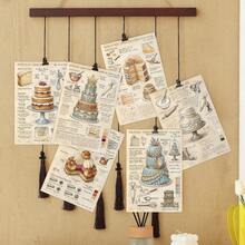 20pcs Vintage Cake Recipe Wall Collage Kit, Cake Baking Recipe Small Posters For Home Kitchen Wall Art Decor, Classic Desserts Recipe Illustrations With Step-By-Step Instructions, Postcards - A - View 6