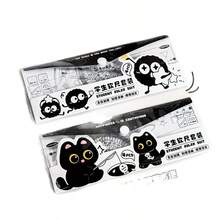 Bộ thước kẻ hình mèo đen hoạt hình dễ thương, thích hợp cho học sinh, dùng trong các kỳ thi, mua số lượng lớn cho lớp học. - Nhiều màu - Xem 7