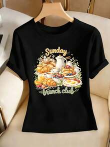 Women T-Shirts - Black - View 2