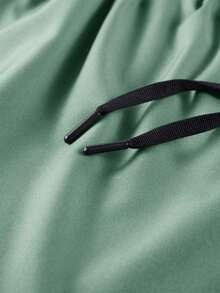女款 2 合 1 運動短褲 健身跑步運動訓練健身房戶外運動服 透氣快乾 - 綠色 - 查看 5