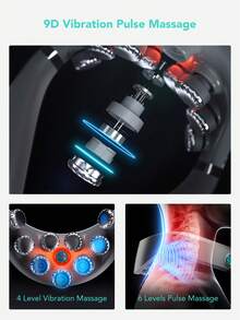 SKG G7 Pro Max 頸部按摩器,加熱功能,9D 便攜式深層組織按摩,脈衝 + 穴位壓震動按摩,4 種按摩模式,3 段加熱功能,2400mAh 電池,Type-C 接口 - 查看 5