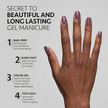 1 pieza Esmalte de uñas en gel No.051 de la marca GUIBOFU - Granate - Ver 6