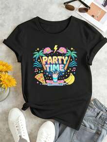 Women T-Shirts - Black - View 2