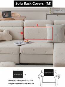 1 tấm bọc ghế sofa co giãn, chống trượt, phủ toàn bộ bề mặt, dùng được cả bốn mùa, chất liệu vải dày dặn, có thể giặt máy, chống bụi, thân thiện với thú cưng, có thể điều chỉnh kích thước cho phòng ngủ, văn phòng, phòng khách, ghế sofa hình chữ L và ghế sofa 1/2/3/4 chỗ ngồi. - Màu be - Xem 16