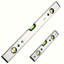 2pcs Heavy Duty Stainless Steel Magnetic Level With Bubble Vial And Magnetic Tip - 1.57"/11.8"/23.6" Measuring Tool, Suitable For Woodworking, Construction, Home Renovation - No Battery Required, DIY Precision Aligner - Multiple Styles - View 1