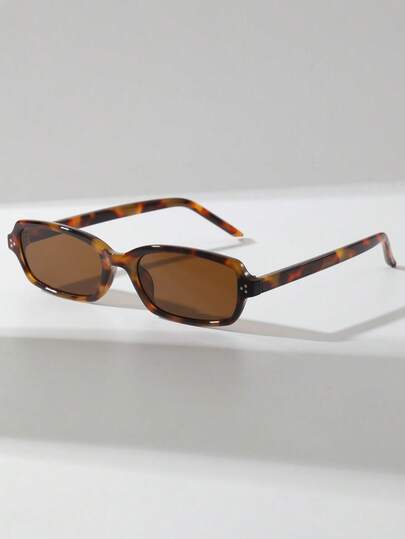1 Pair Women's Cat Eye Rivet Small Frame Personalized Glasses, Retro High-Quality Fashion Versatile Streetwear, High-End And Elegant