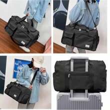 ASALOOG Gym Travel Bag Image Fitness Crossbody Casual Unisex With Ref: M-212 - 深藍色 - 查看 3