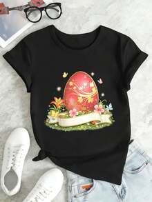 Women T-Shirts - Black - View 2