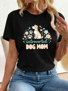 Dam-T-shirts - Svart - Visa 1