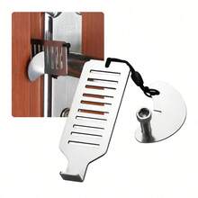2/1pc Portable Door Lock Security Device: Essential Tool For Home Privacy, Travel And Hotel Security - Adjustable Portable Door Lock Suitable For Home, Hotel, Apartment And Dorm, Providing Enhanced Privacy And Security Protection - Multicolor - View 3