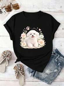 Women T-Shirts - Black - View 2