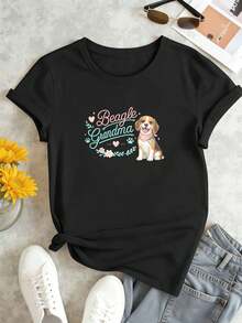 Women T-Shirts - Black - View 2