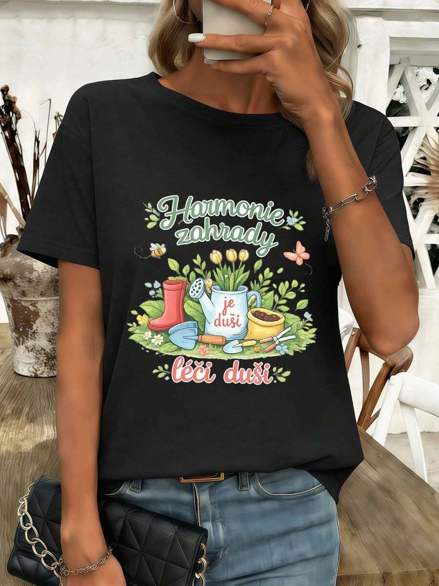 Women T-Shirts - Black - View 1