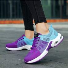 Women's Slip-Resistant Orthopedic Work Sneakers | Arch Support, Wide Toe Box For Nurses, Teachers, Chefs & All-Day Standing Professionals - Purple - View 4