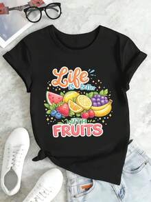 Women T-Shirts - Black - View 2